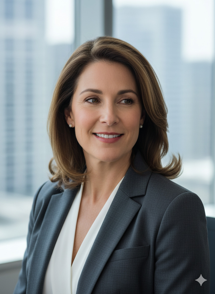 Professional corporate headshot for business executive